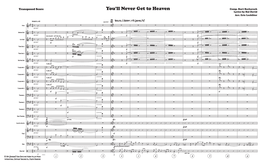 You'll Never Get To Heaven (If You Break My Heart) Jazz Ensemble scores gallery preview page 1