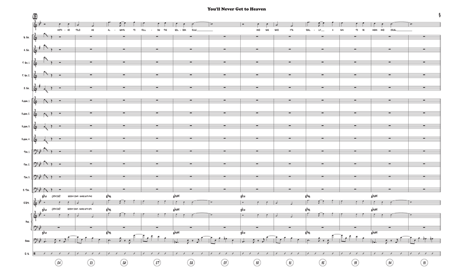 You'll Never Get To Heaven (If You Break My Heart) Jazz Ensemble scores gallery preview page 3