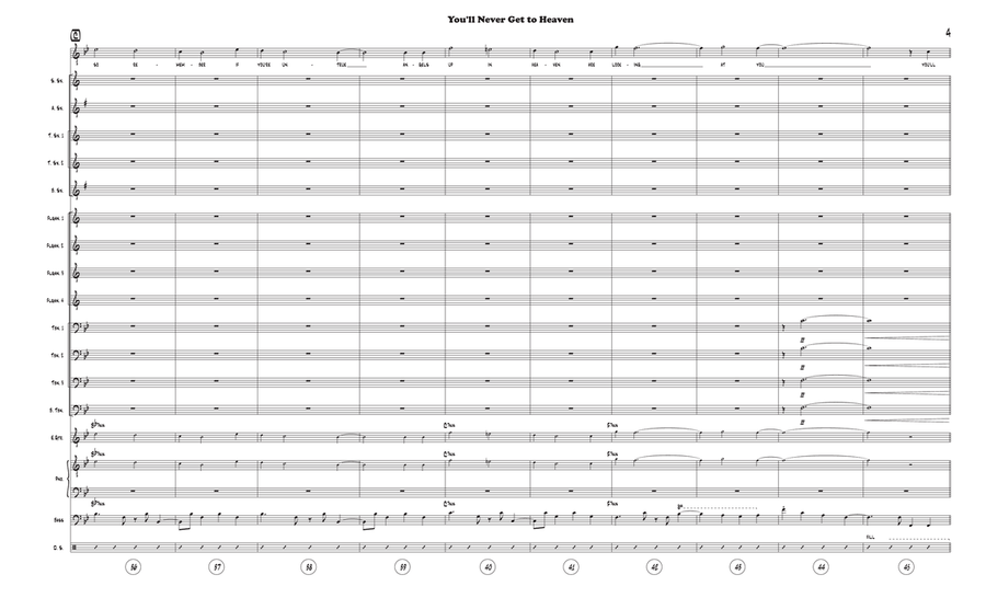 You'll Never Get To Heaven (If You Break My Heart) Jazz Ensemble scores gallery preview page 4