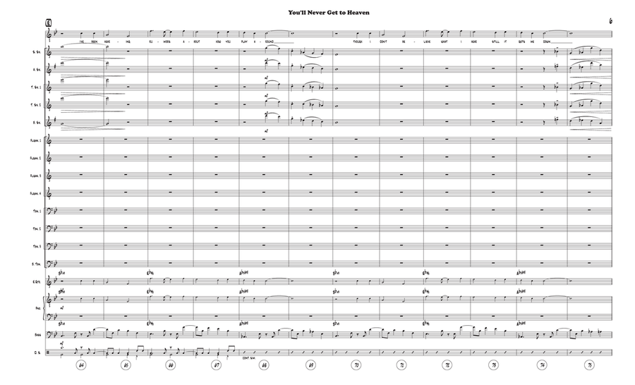 You'll Never Get To Heaven (If You Break My Heart) Jazz Ensemble scores gallery preview page 6