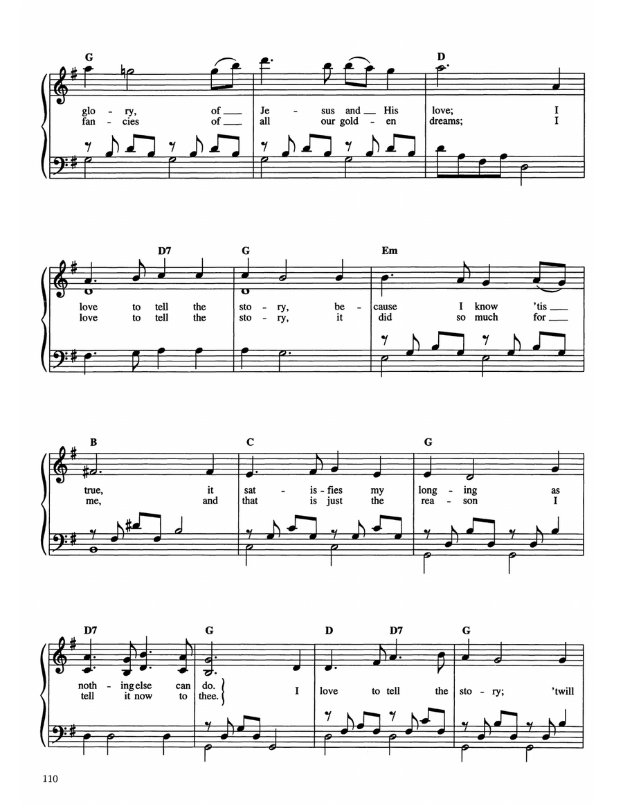 I Love To Tell The Story I Love To Tell The Story Easy Piano scores gallery preview page 2