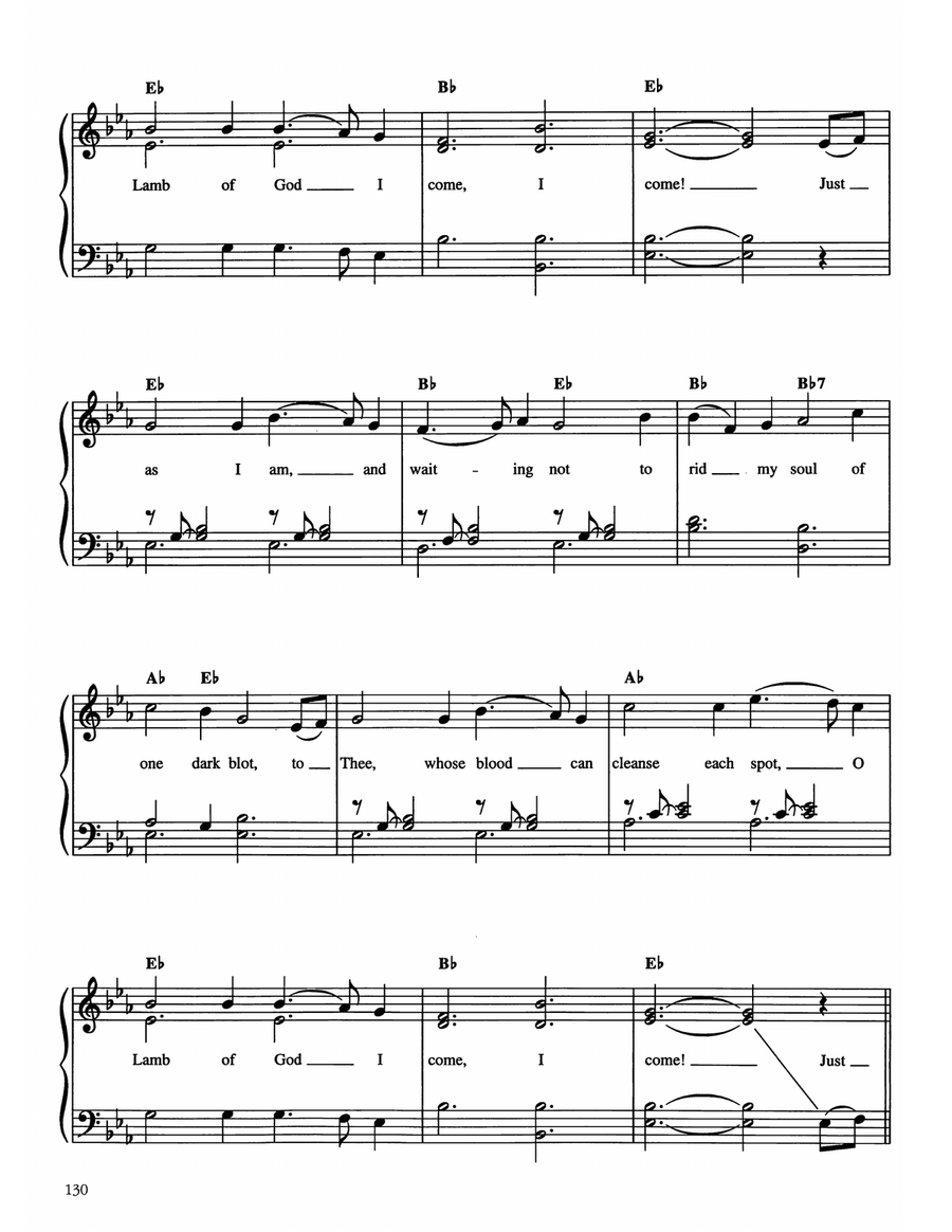 Just As I Am Just As I Am Easy Piano scores gallery preview page 2