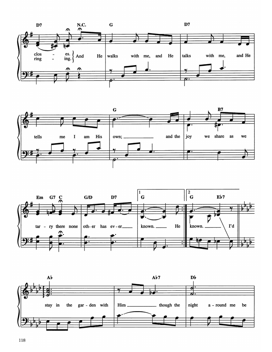 In The Garden In The Garden Easy Piano scores gallery preview page 2