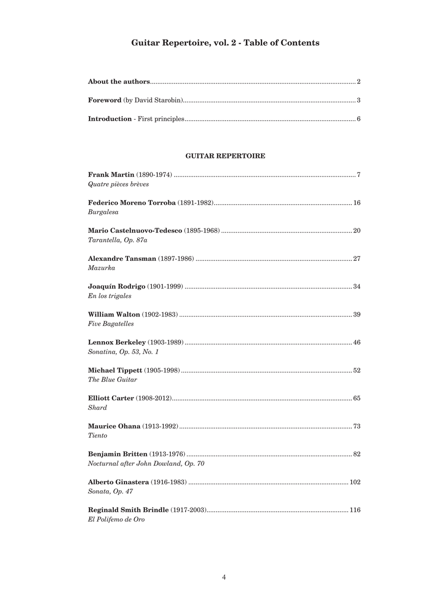 Guitar Repertoire - A Guide to the Essential Music for Solo Classical Guitar Acoustic Guitar scores gallery preview page 5