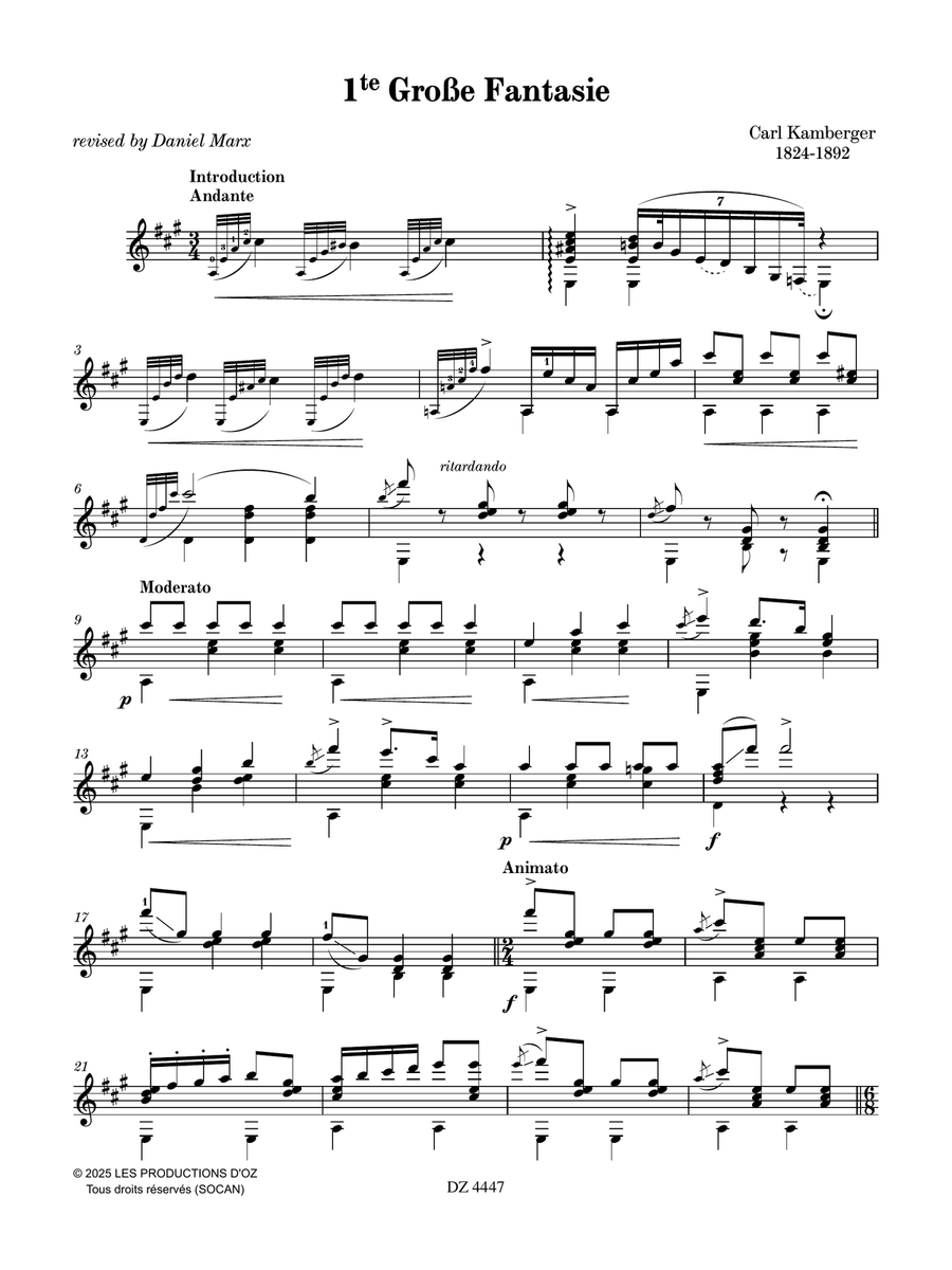 1te Große Fantasie Classical Guitar scores gallery preview page 5