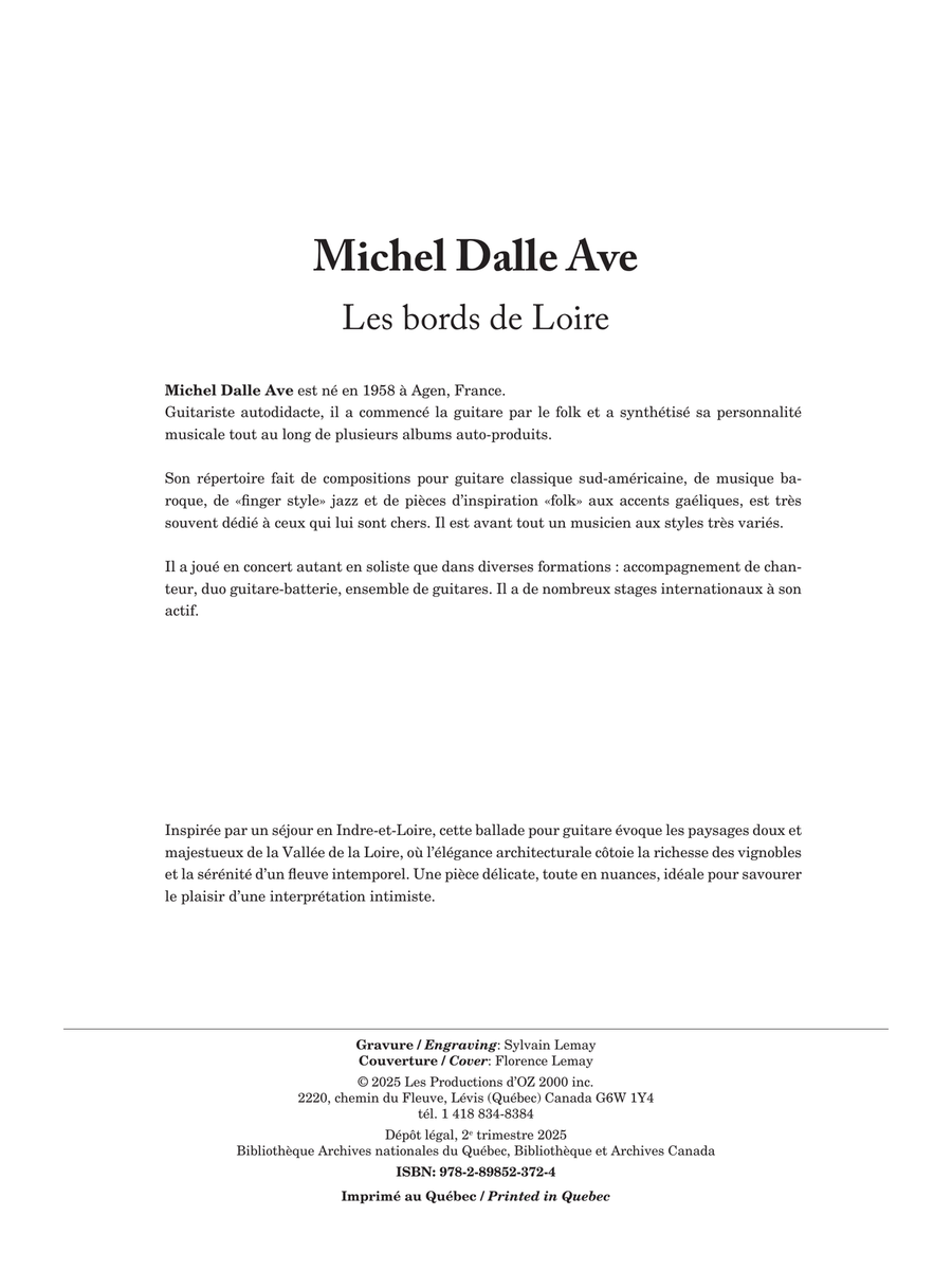 Les bords de Loire Les bords de Loire Classical Guitar scores gallery preview page 2