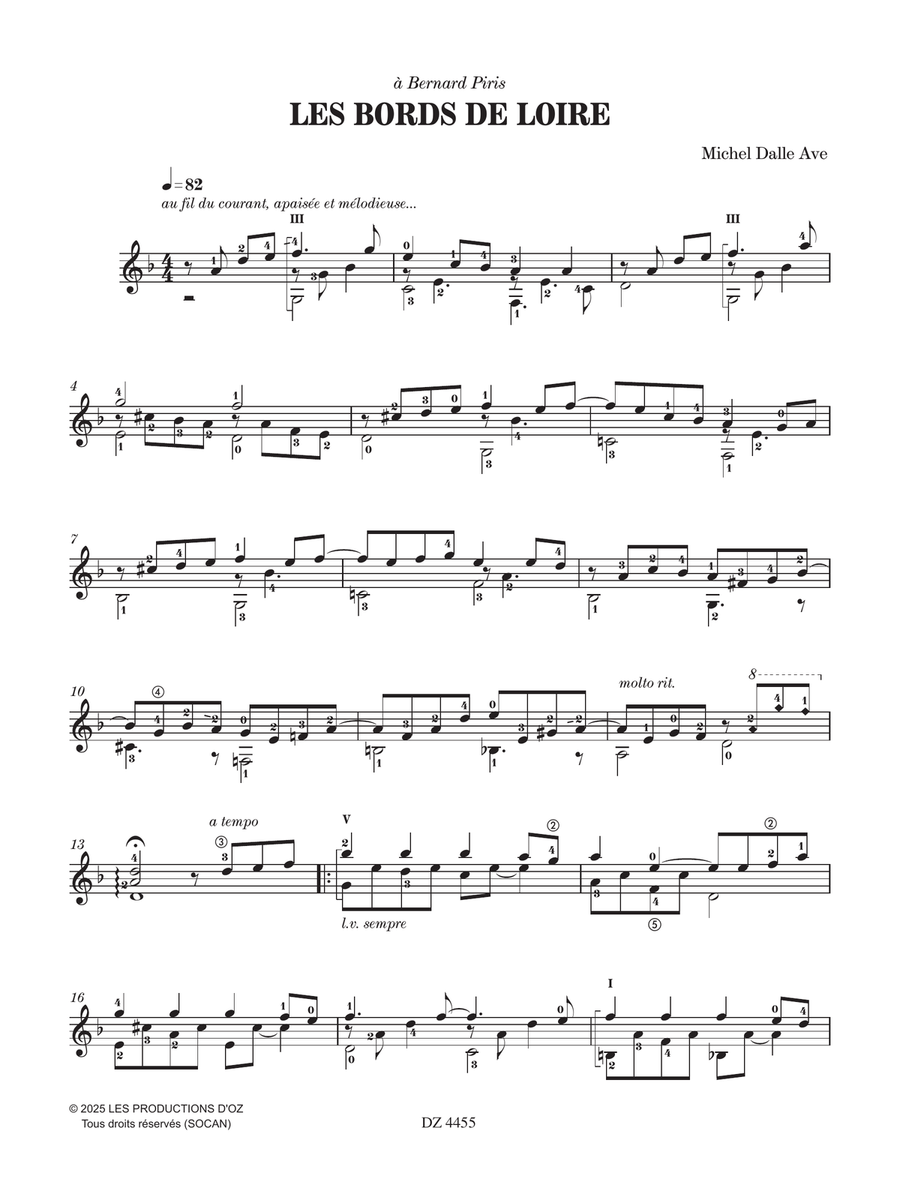 Les bords de Loire Les bords de Loire Classical Guitar scores gallery preview page 3