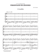 Personnages de légendes Guitar Ensemble scores gallery preview page 4