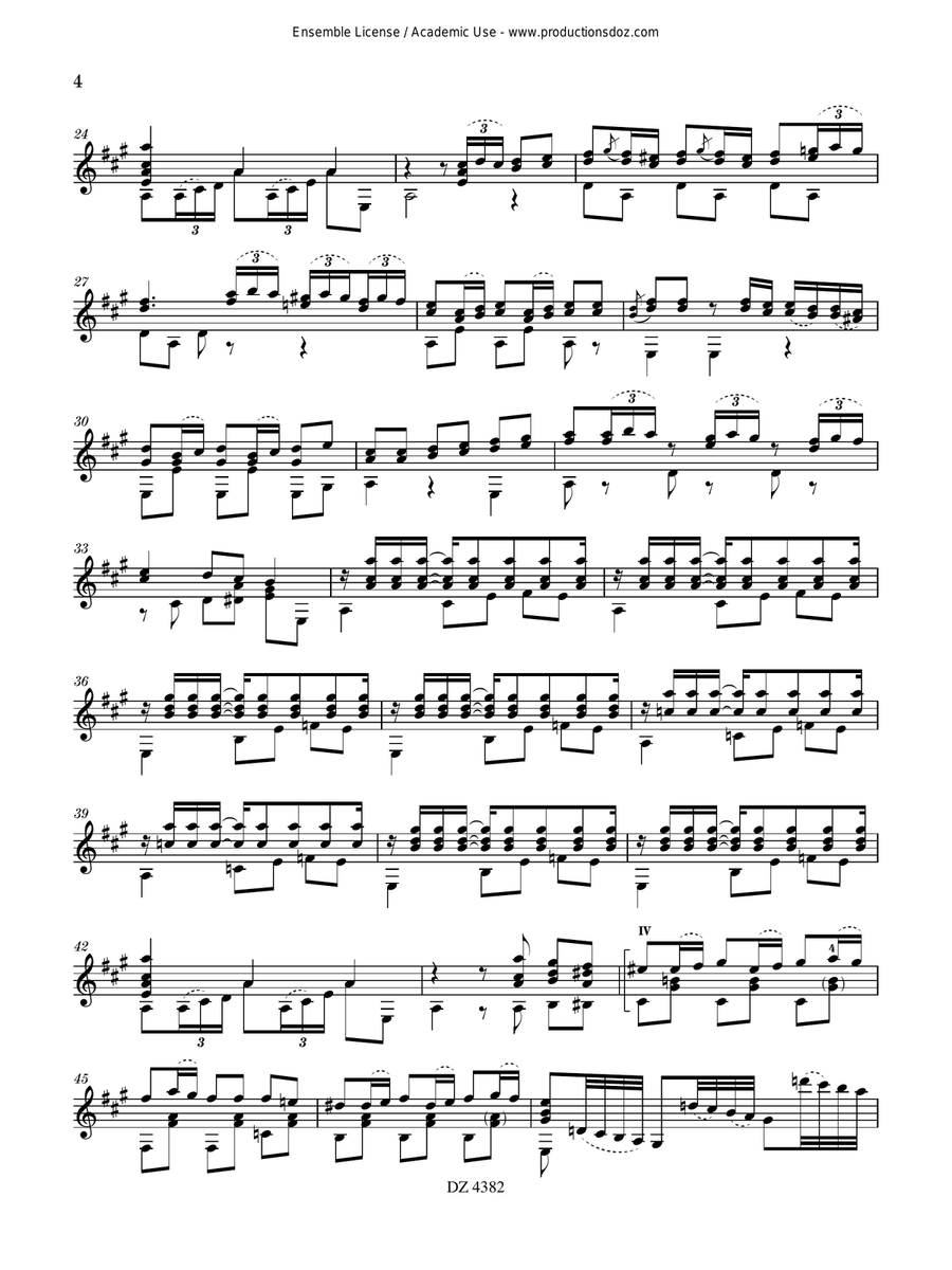 ...de sangre y miel - The Music of Arcas and Bosch Classical Guitar scores gallery preview page 4