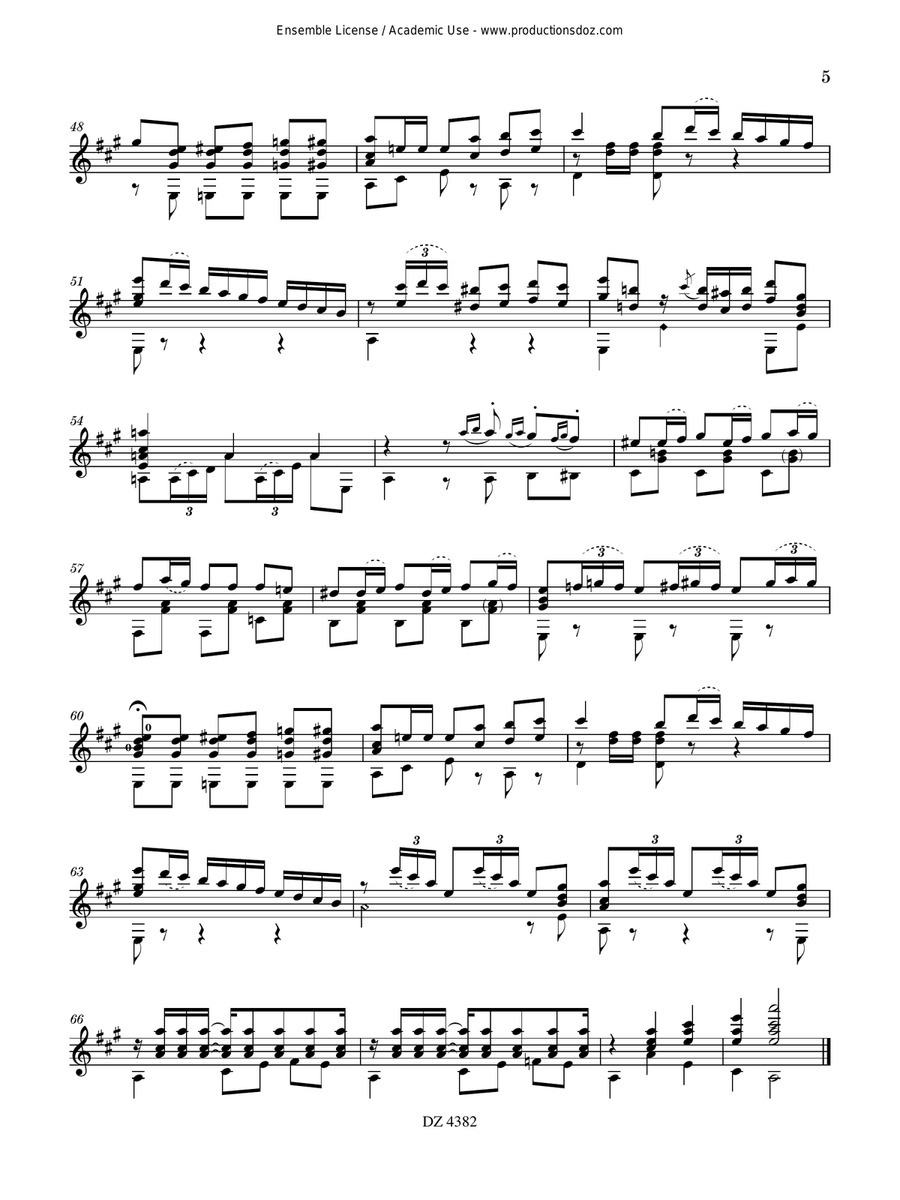 ...de sangre y miel - The Music of Arcas and Bosch Classical Guitar scores gallery preview page 5