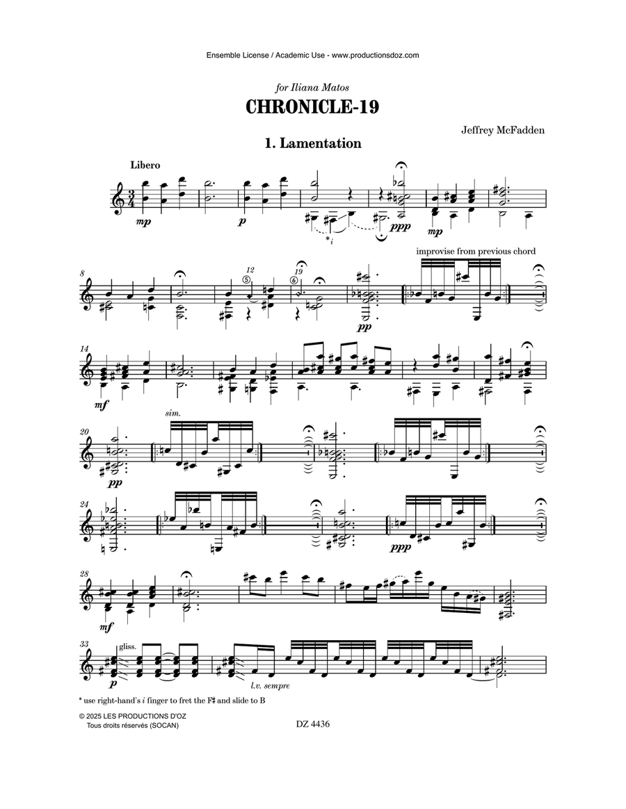 Chronicle-19 Classical Guitar - Digital Sheet Music page 3