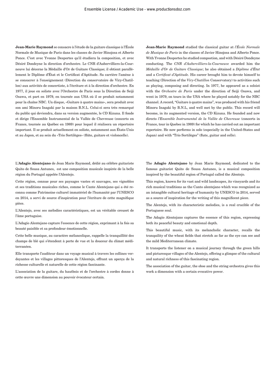 Adagio Alentejano Guitar Ensemble scores gallery preview page 2