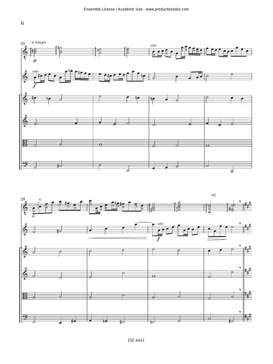 Adagio Alentejano Guitar Ensemble scores gallery preview page 6