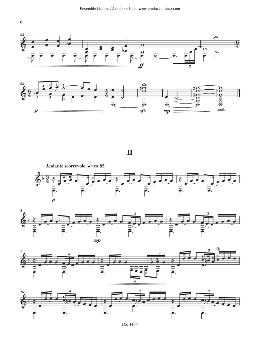 4 Meditations Classical Guitar scores gallery preview page 6