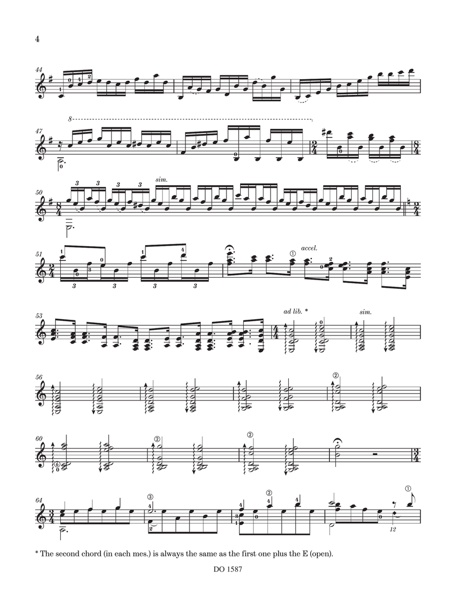 Homage to Rafael Classical Guitar scores gallery preview page 5