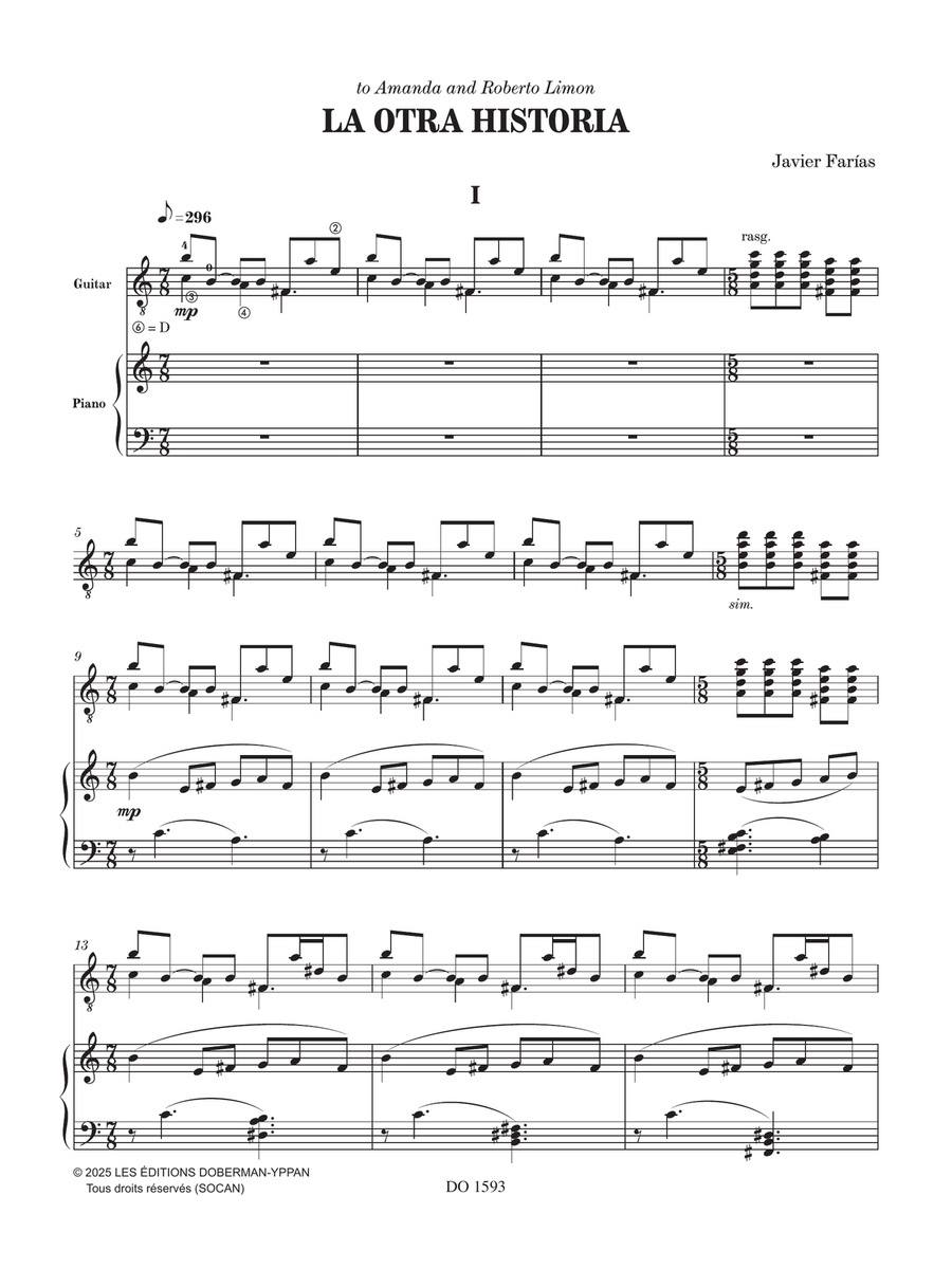 La Otra Historia Classical Guitar scores gallery preview page 3