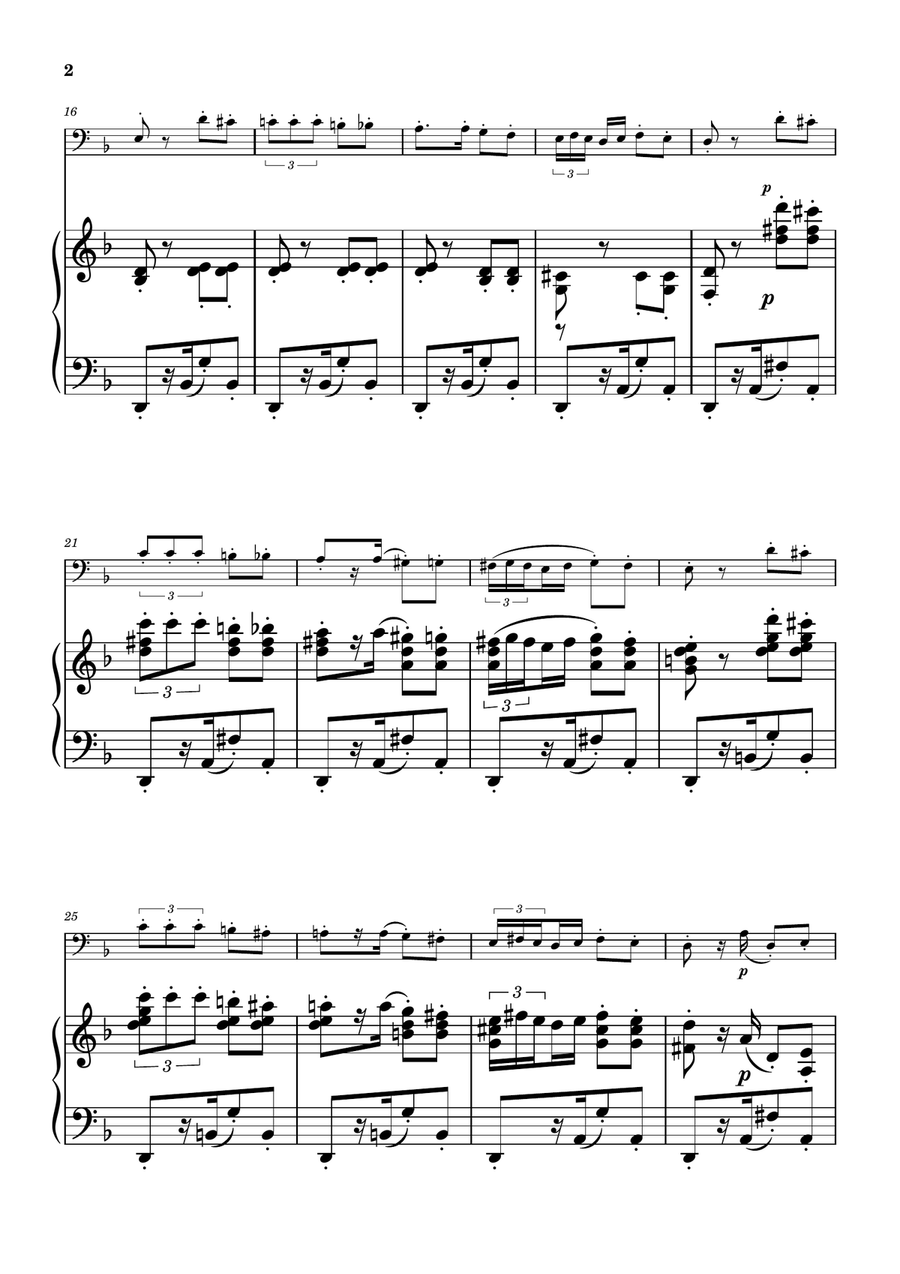 Habanera from Carmen - Tuba Solo w/ Piano Tuba scores gallery preview page 2