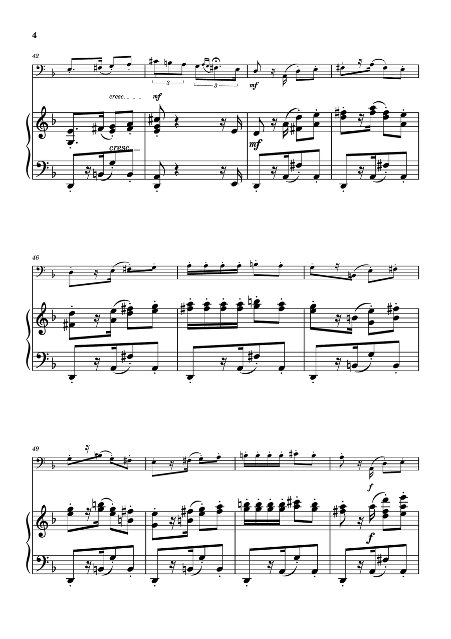 Habanera from Carmen - Tuba Solo w/ Piano Tuba scores gallery preview page 4