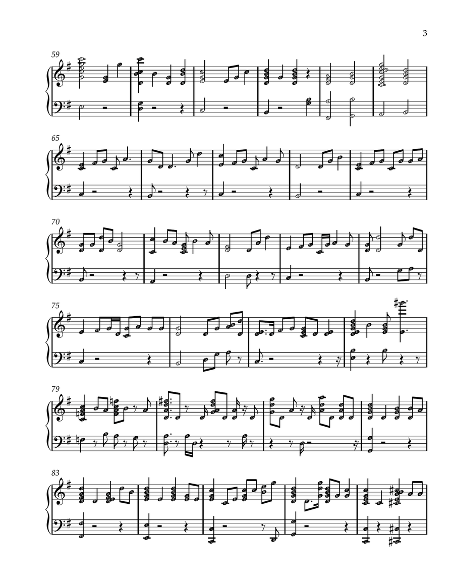 Can You Feel The Love Tonight Easy Piano scores gallery preview page 3