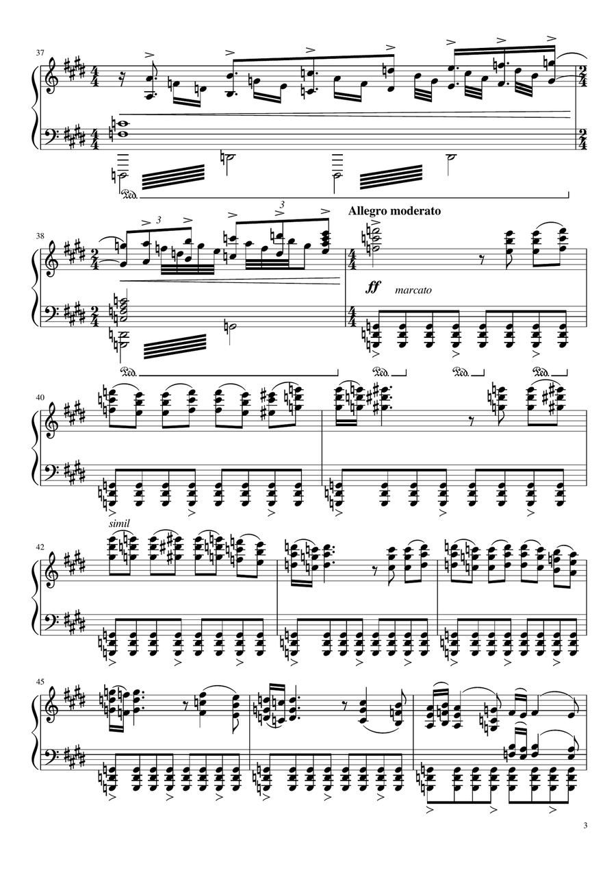 Las Cuatro Estaciones Porteñas - Astor Piazzolla (Piano arrangement 4 pack) Piano Solo scores gallery preview page 3