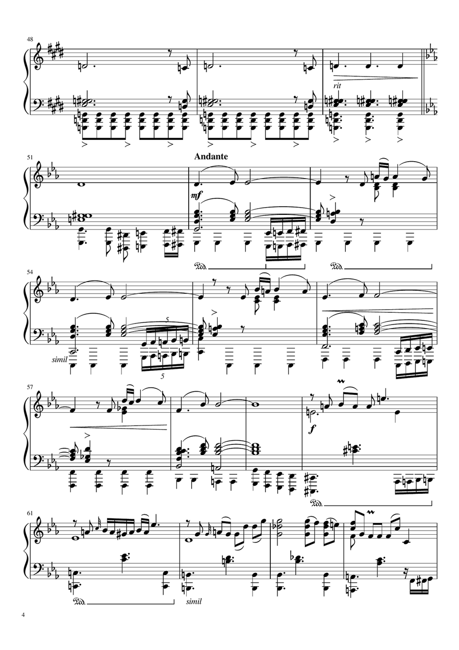 Las Cuatro Estaciones Porteñas - Astor Piazzolla (Piano arrangement 4 pack) Piano Solo scores gallery preview page 4