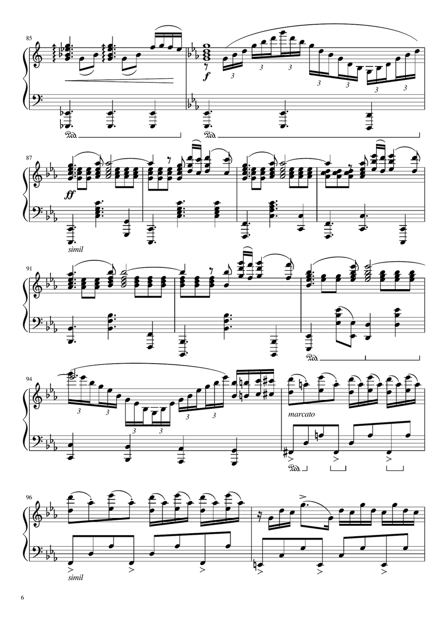 Las Cuatro Estaciones Porteñas - Astor Piazzolla (Piano arrangement 4 pack) Piano Solo scores gallery preview page 6