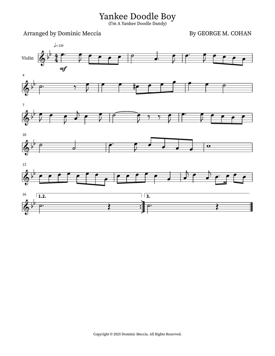 Yankee Doodle Boy Yankee Doodle Boy String Duet scores gallery preview page 2
