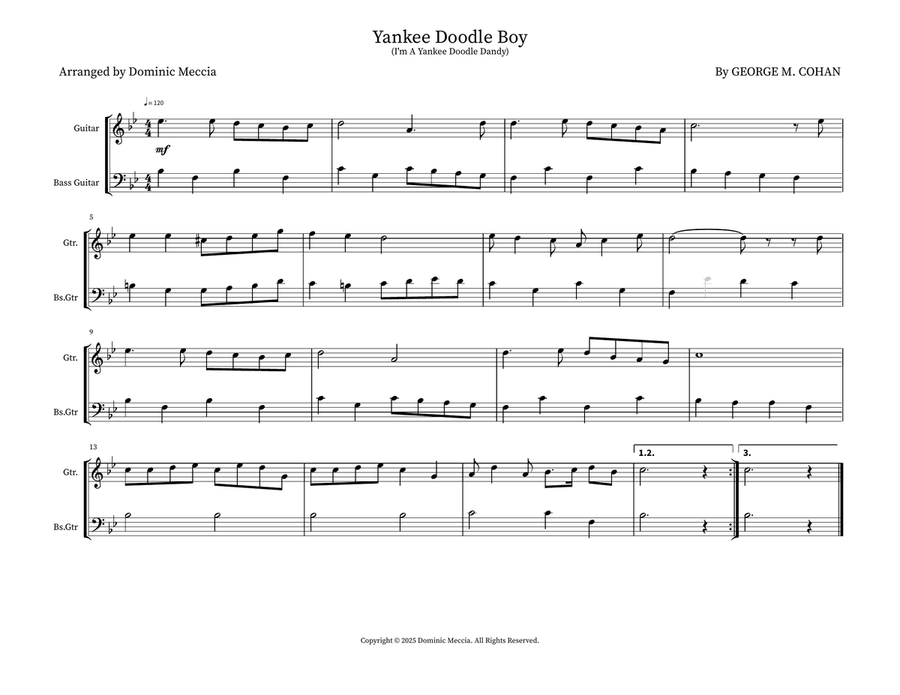Yankee Doodle Boy Yankee Doodle Boy String Duet scores gallery preview page 1
