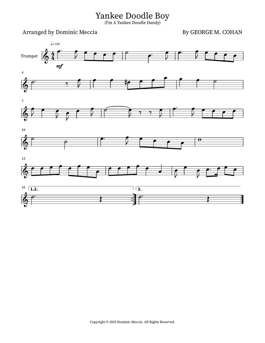 Yankee Doodle Boy Yankee Doodle Boy Brass Duet scores gallery preview page 2