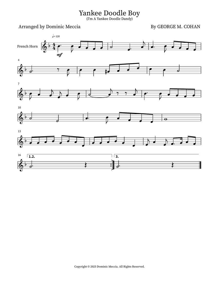 Yankee Doodle Boy Yankee Doodle Boy Brass Duet scores gallery preview page 2