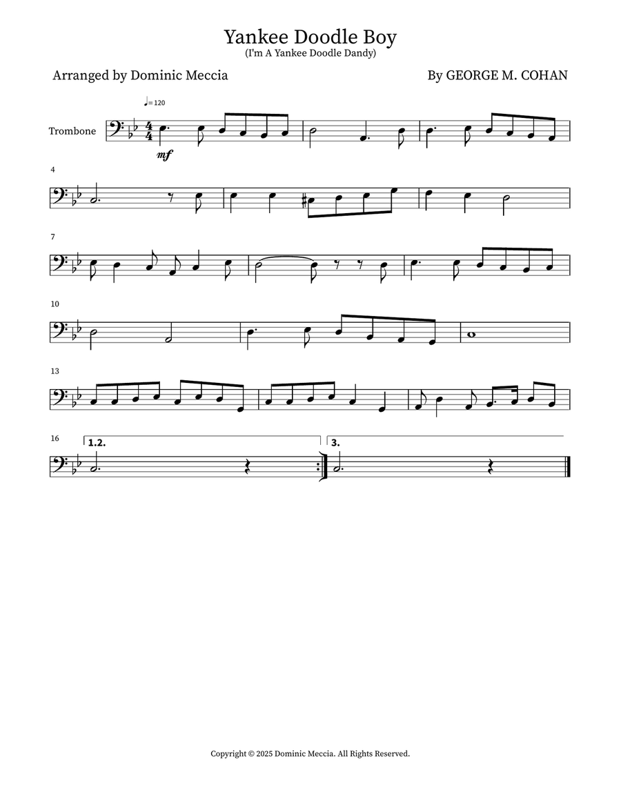 Yankee Doodle Boy Yankee Doodle Boy Brass Duet scores gallery preview page 2
