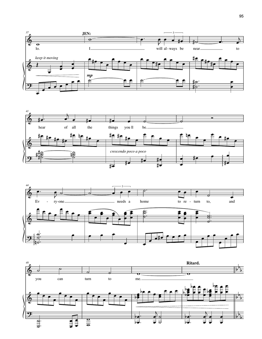 Every Goodbye Is Hello (from John & Jen) Piano, Vocal scores gallery preview page 3