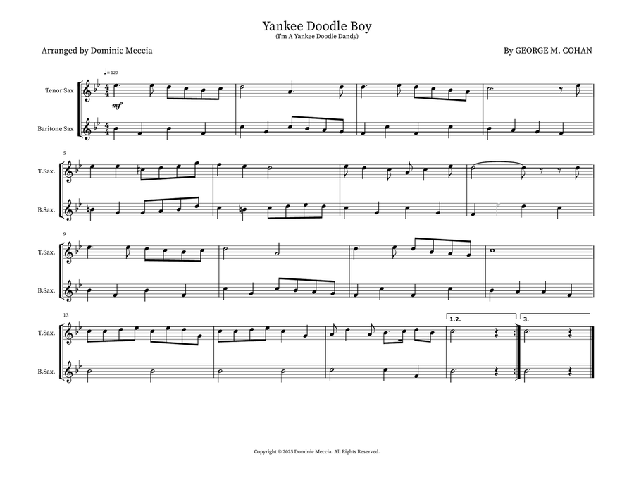Yankee Doodle Boy Yankee Doodle Boy Woodwind Duet scores gallery preview page 1