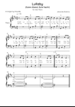 Lullaby - Solo Piano in D Major With Chords & Lyrics in English & German - Beginner/Easy