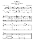 Lullaby - Solo Piano in E Major With Chords & Lyrics in English & German - Beginner/Easy