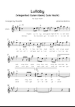 Lullaby - Solo Violin in A Major With Chords & Lyrics in English & German - Beginner/Easy