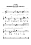 Lullaby - Solo Violin in C Major With Chords & Lyrics in English & German - Beginner/Easy