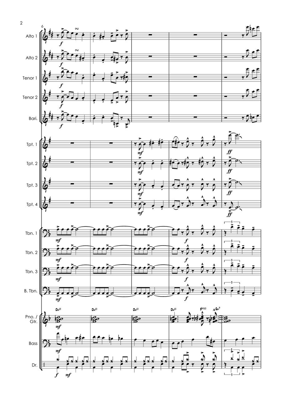Fugue-et About It - big band / jazz orchestra Jazz Ensemble scores gallery preview page 4