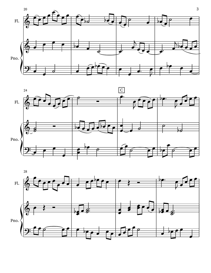 MOONLIT MEADOW Chamber Music scores gallery preview page 3