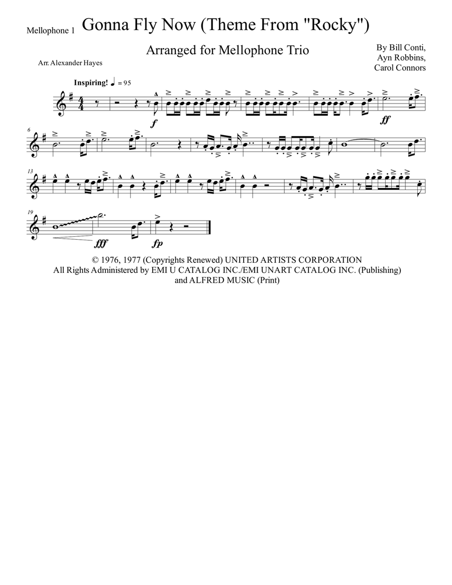 Gonna Fly Now Gonna Fly Now Small Ensemble scores gallery preview page 3