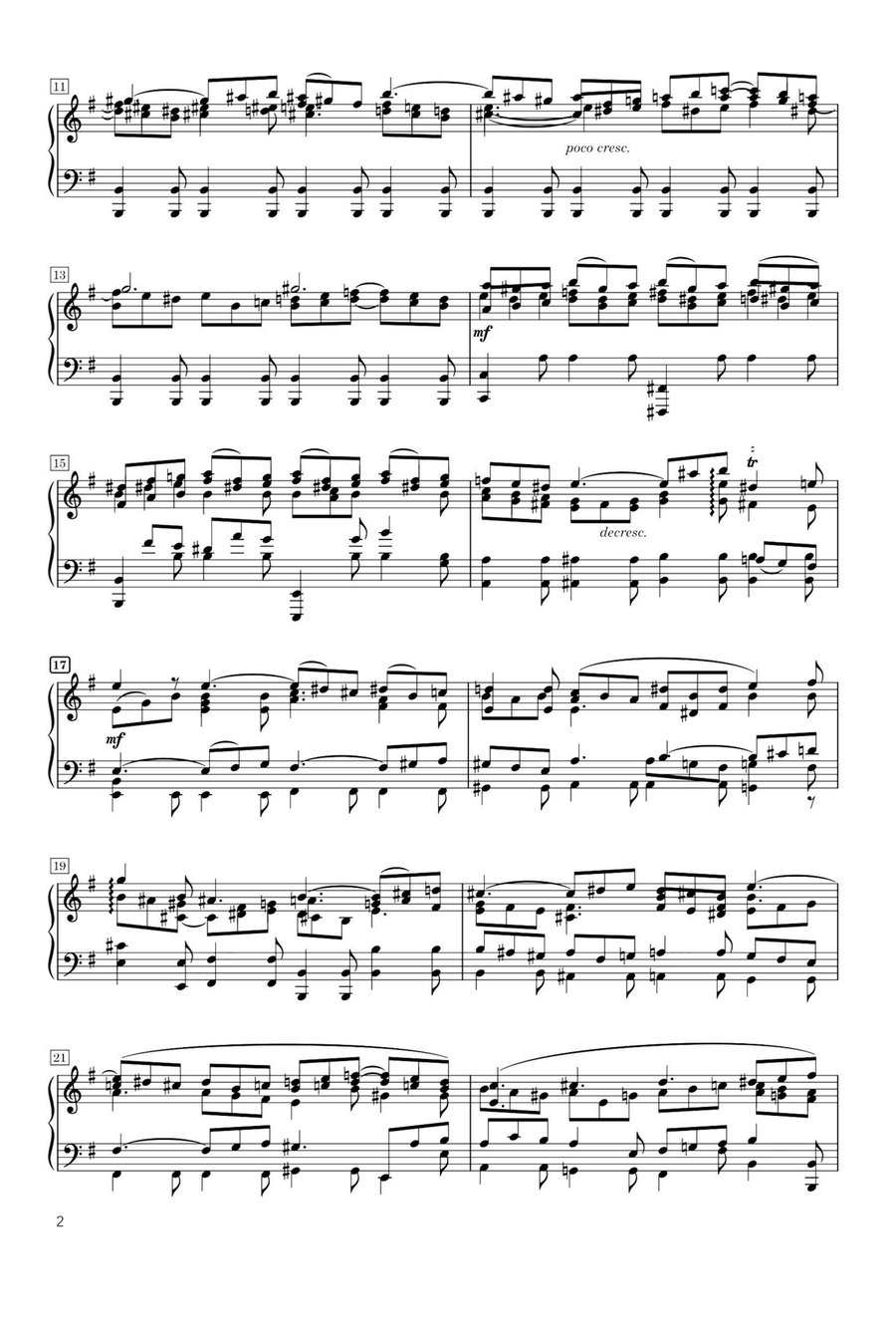 BWV 244 Kommt, ihr Töchter, helft mir klagen - Johann Sebastian Bach Piano Solo scores gallery preview page 2