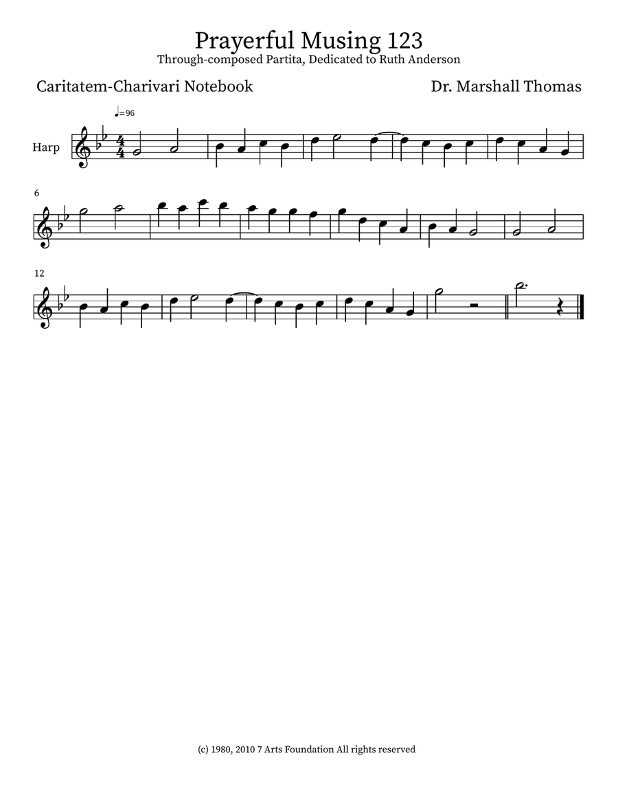 Prayerful Musing 123 Prayerful Musing 123 Small Ensemble scores gallery preview page 3