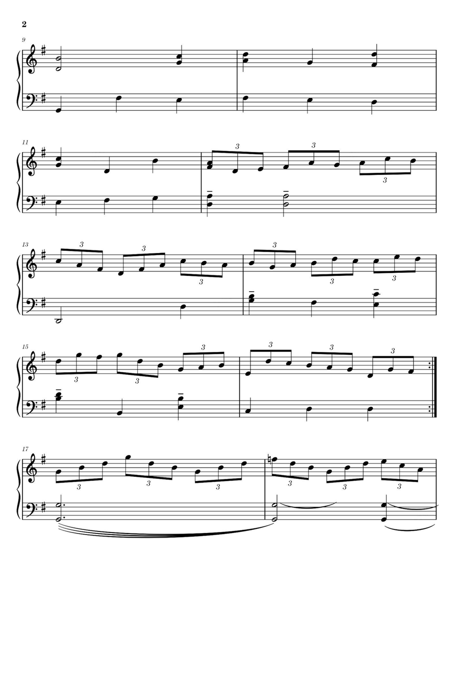 Jesu, Joy of Man's Desiring - Johann Sebastian Bach Piano Solo scores gallery preview page 2