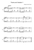 Theme and Variation 1(First movement from Sonata k.331) - Wolfgang Amadeus Mozart
