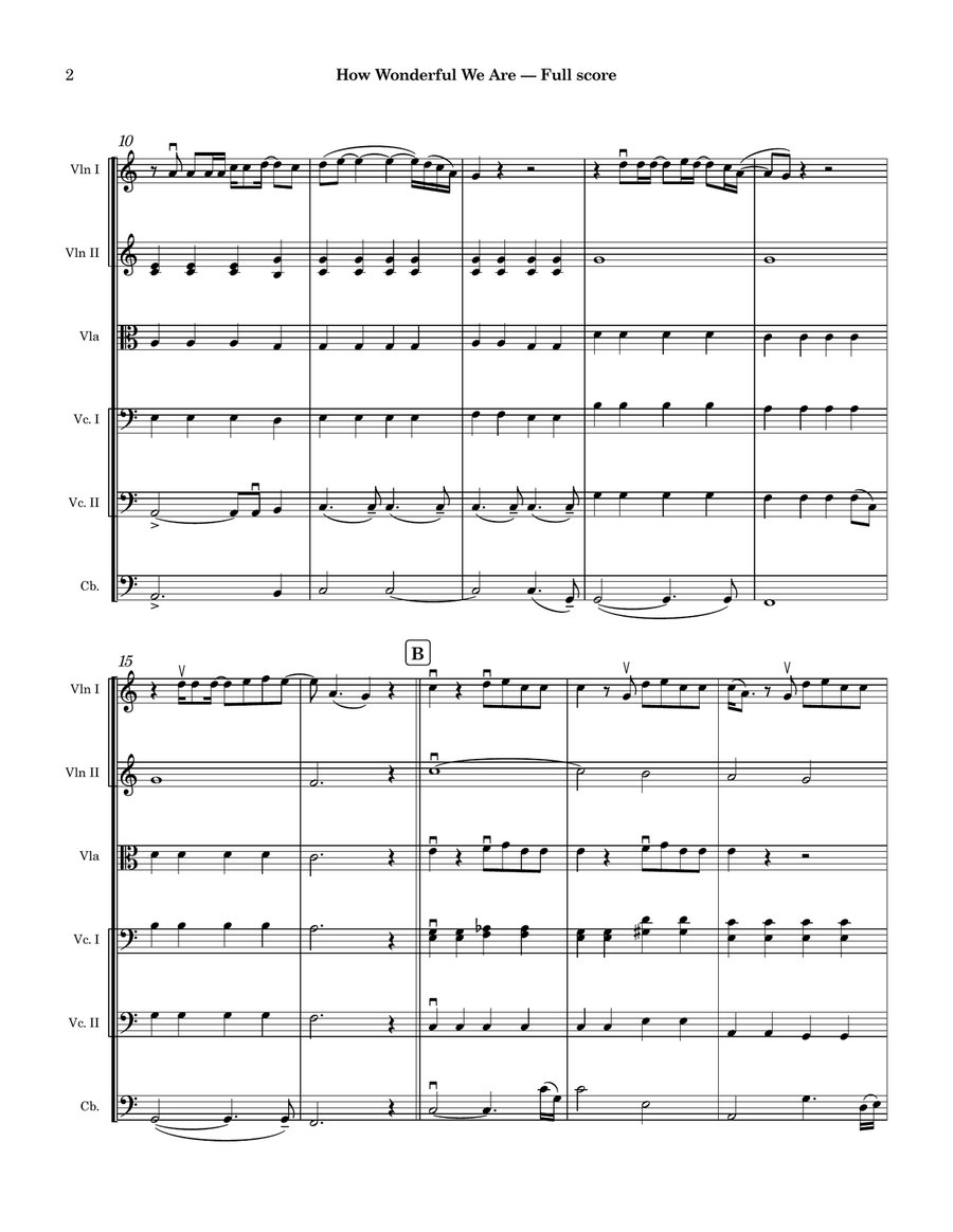 How Wonderful We Are String Orchestra scores gallery preview page 2