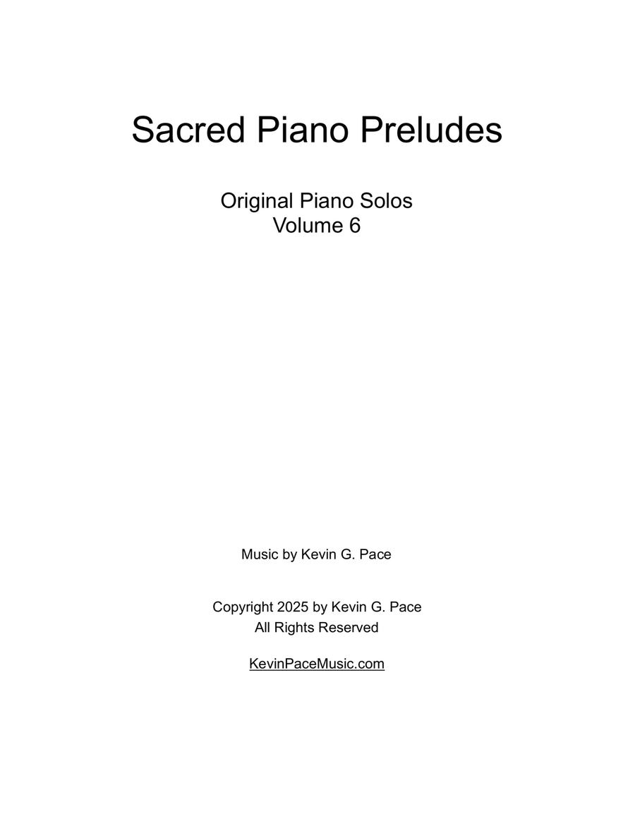 Sacred Piano Preludes volume 6: Original Piano Preludes Piano Solo scores gallery preview page 2