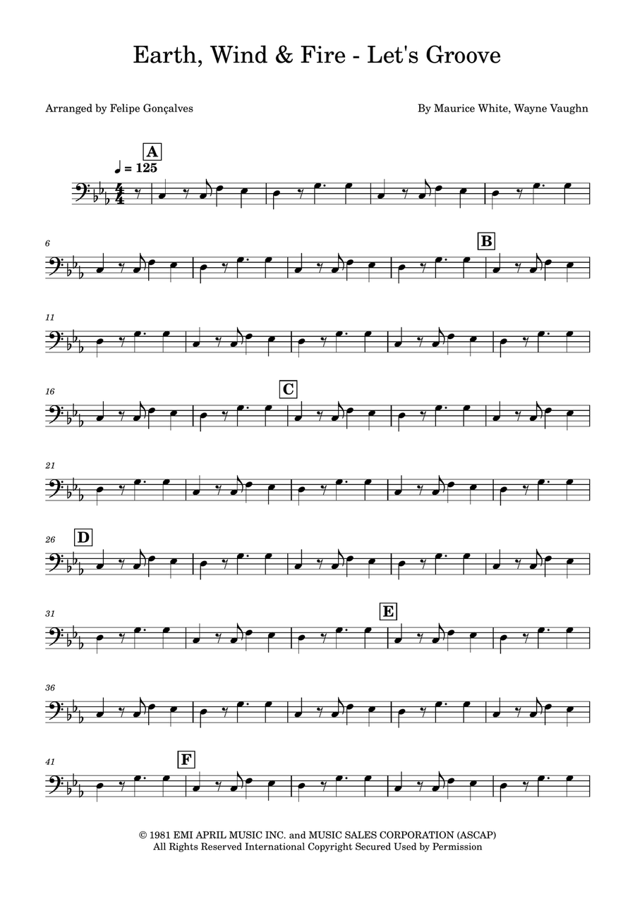 Let's Groove Let's Groove Double Bass scores gallery preview page 1