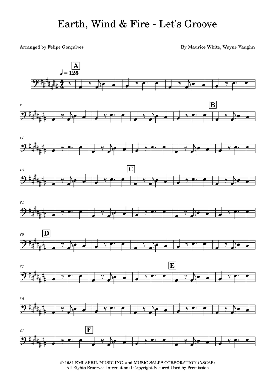 Let's Groove Let's Groove Double Bass scores gallery preview page 1