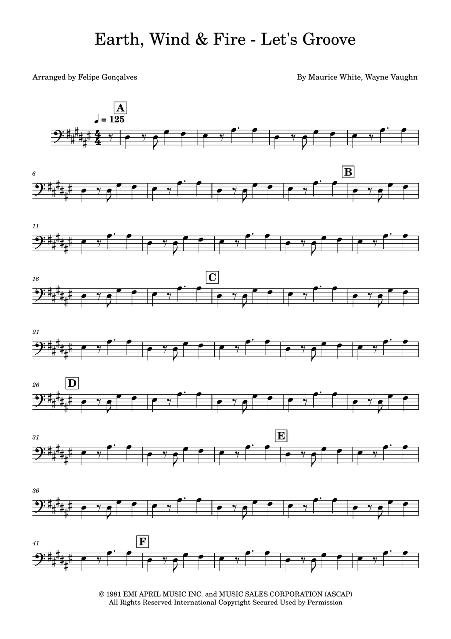 Let's Groove Let's Groove Double Bass scores gallery preview page 1