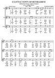 O Little Town Of Bethlehem (Forest Green) A Cappella SAT